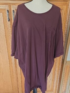 Duluth Relaxed Pocket Women’s Top - Plum XXXXL